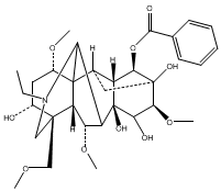 苯甲酰烏頭原堿 CAS：466-24-0 中藥對照品標準品