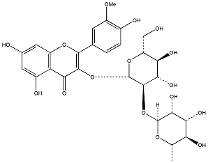 異鼠李素-3-O-新橙皮苷 CAS：55033-90-4 中藥對照品標(biāo)準(zhǔn)品