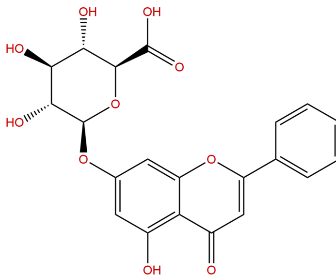 白楊素-7-O-葡萄糖醛酸苷 CAS : 35775-49-6 中藥對照品 標準品