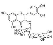 槲皮素 3-O-葡萄糖基 （1→2）鼠李糖苷 中藥對照品標(biāo)準(zhǔn)品