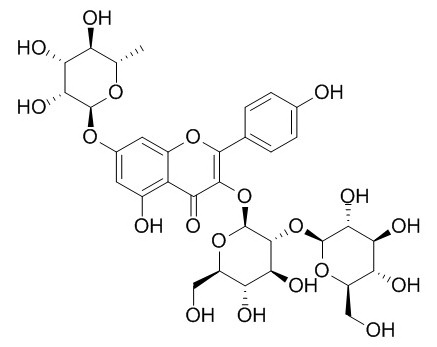 山柰酚-3-槐二糖-7-鼠李糖苷 CAS：93098-79-4 中藥對(duì)照品標(biāo)準(zhǔn)品