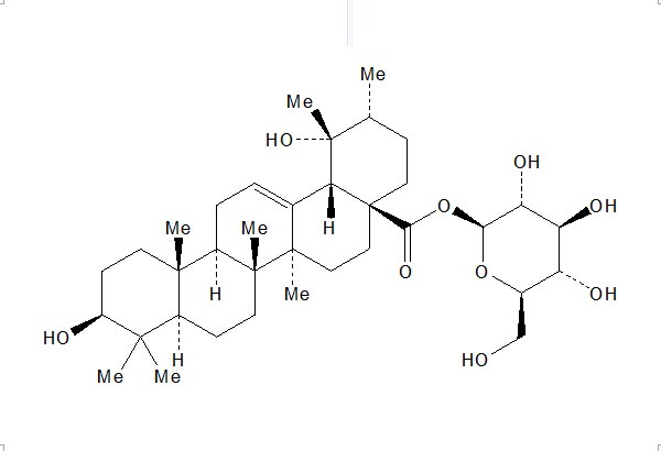 坡模酸-28-O-β-D-吡喃葡萄糖酯 CAS： 83725-24-0 中藥對(duì)照品