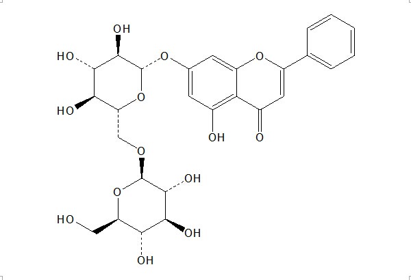 白楊素-7-O-龍膽二糖苷 CAS:88640-89-5 中藥對照品標準品