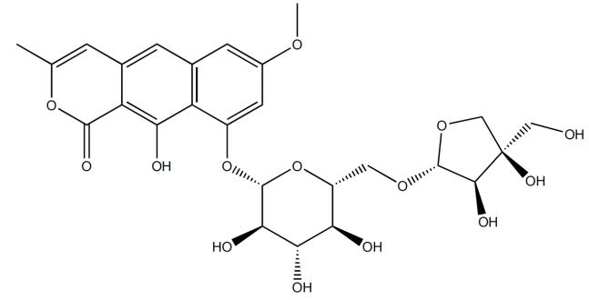 決明內(nèi)酯9-O-β-D-芹糖(1→6)-O-β-D-葡萄糖苷