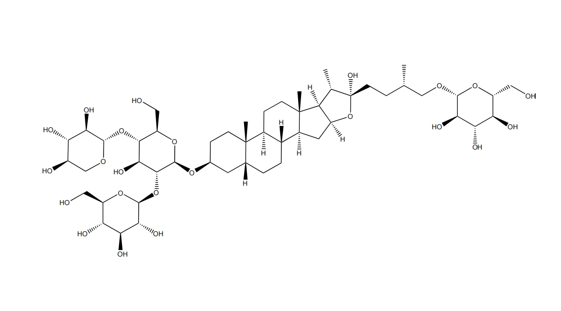 (25S)-4'-木糖基新知母皂苷B2 | CAS No.57944-19-1